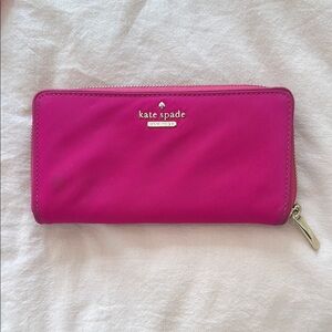 Kate Spade Nylon Pink Wallet